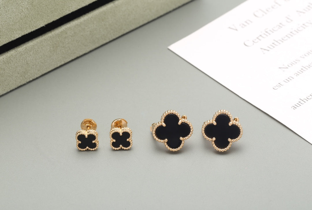 Mini, Vintage, Sweet or Magic Alhambra earrings Black Onyx