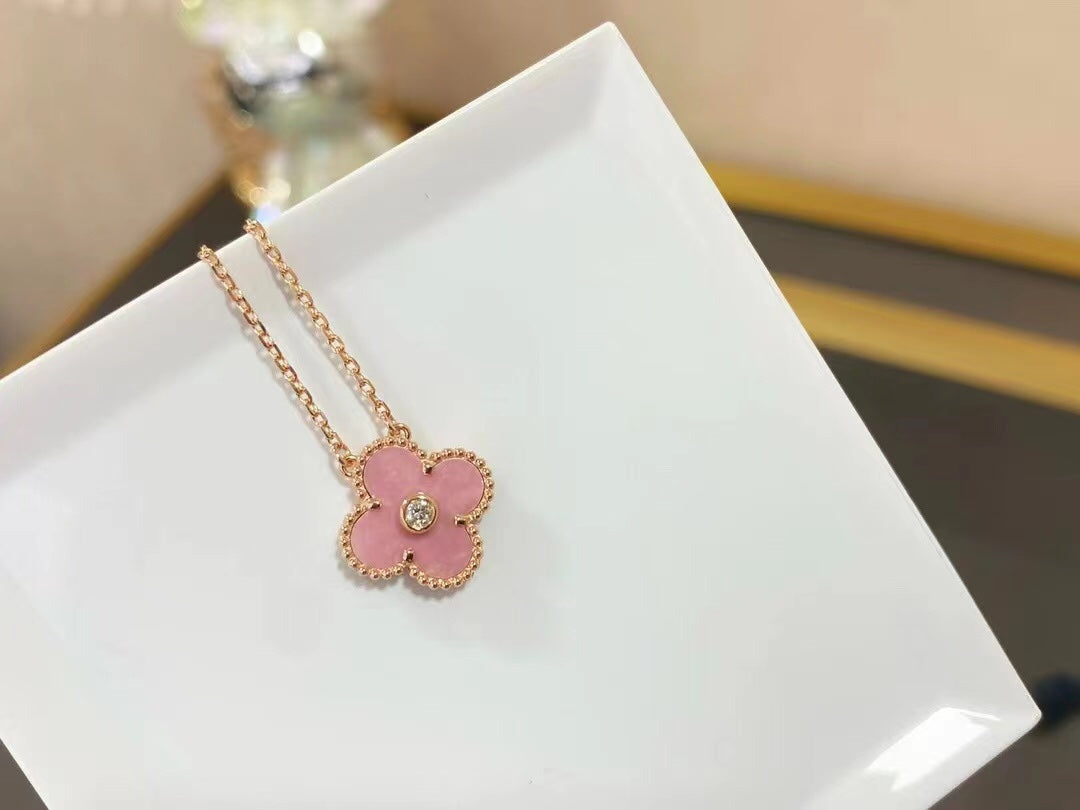 Vintage Alhambra Rhodonite pendant