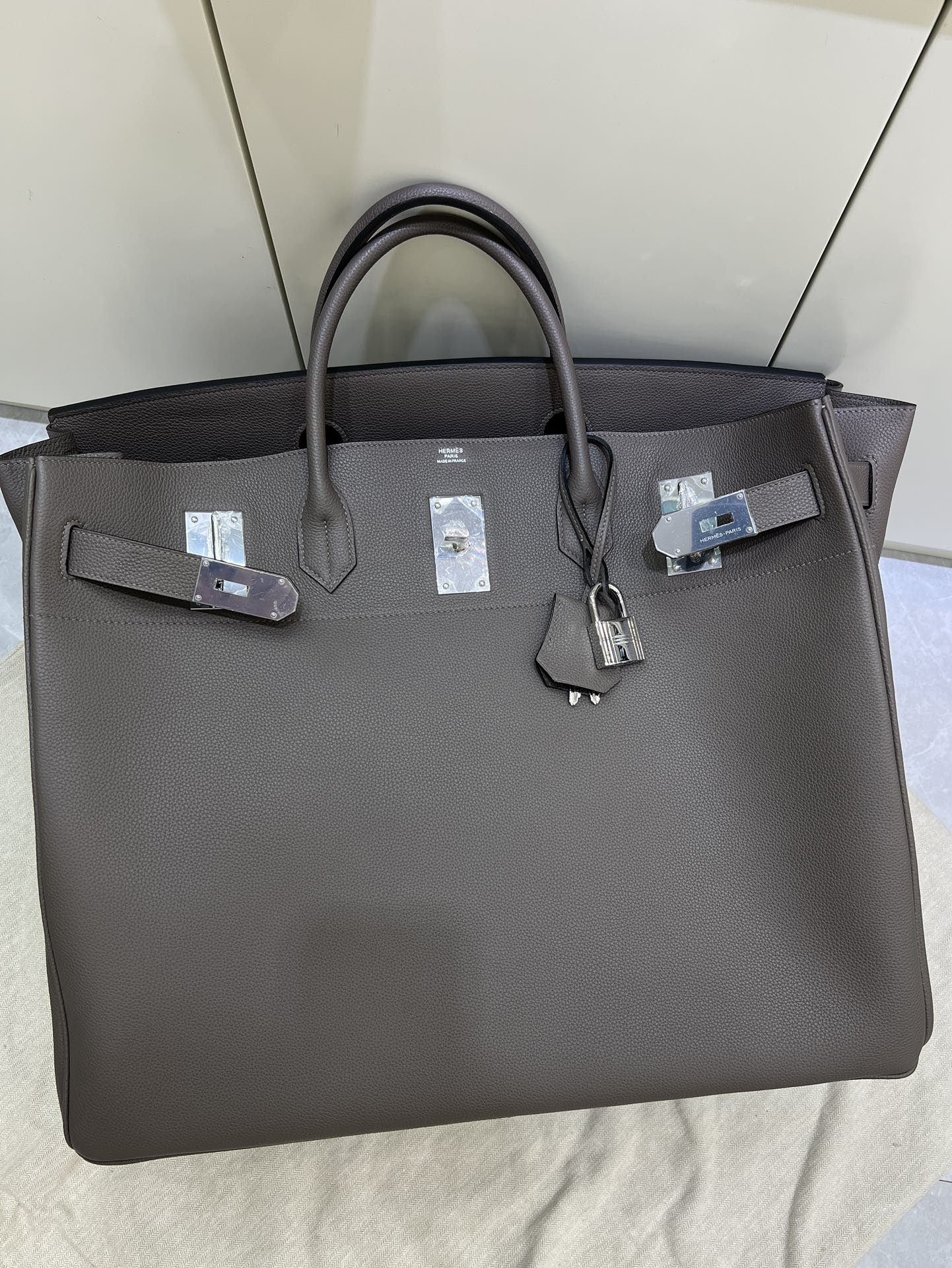 Birkn 50cm Travel Bag in Etain