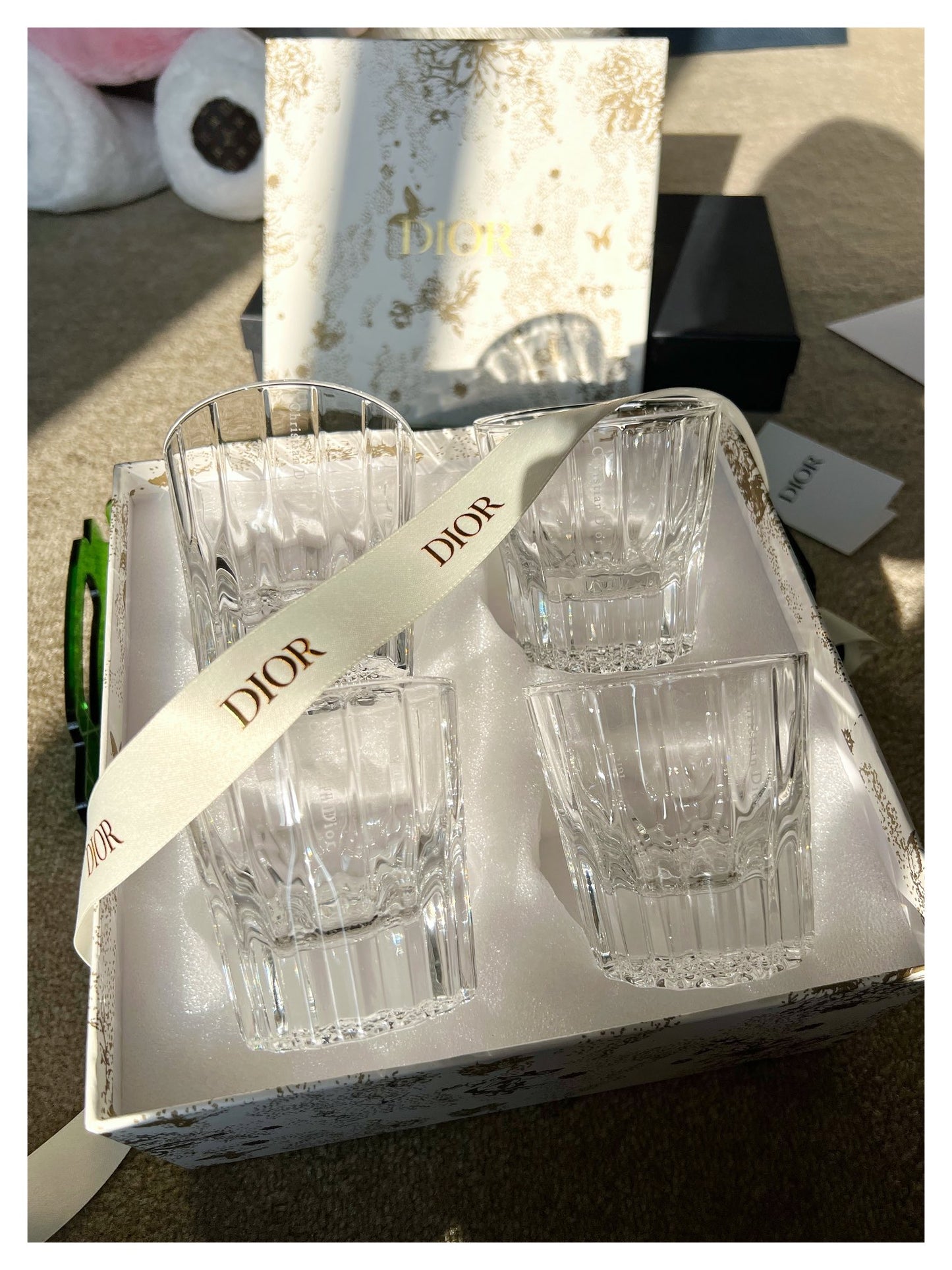 D crystal cup gift box