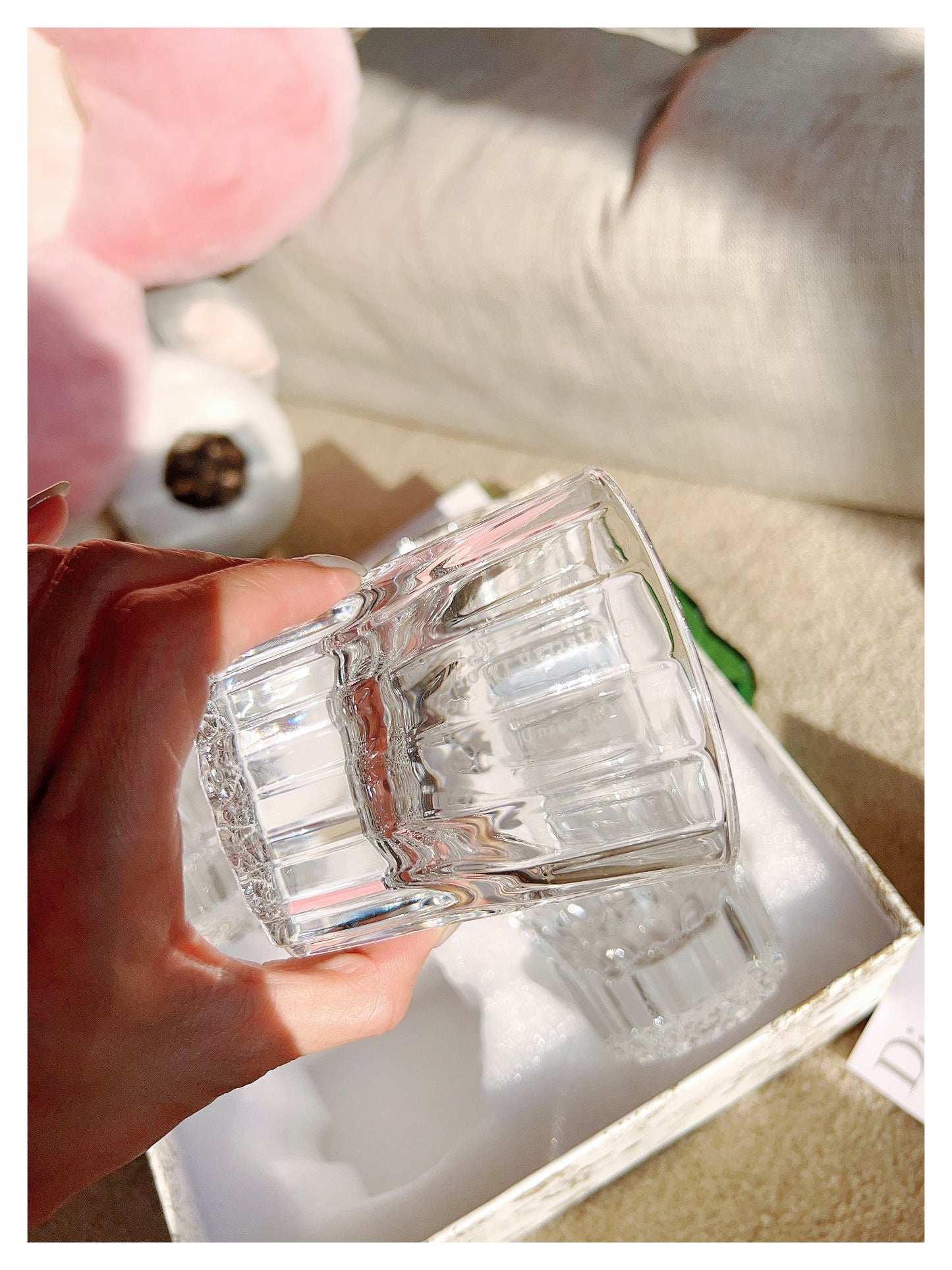D crystal cup gift box