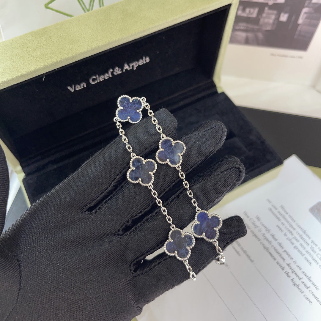 Pietersite Vintage Alhambra 5 Motifs Bracelet