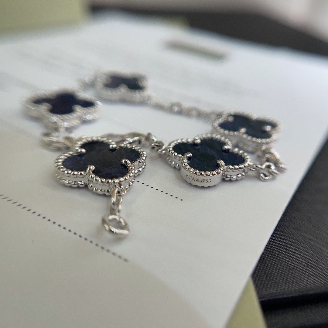Pietersite Vintage Alhambra 5 Motifs Bracelet
