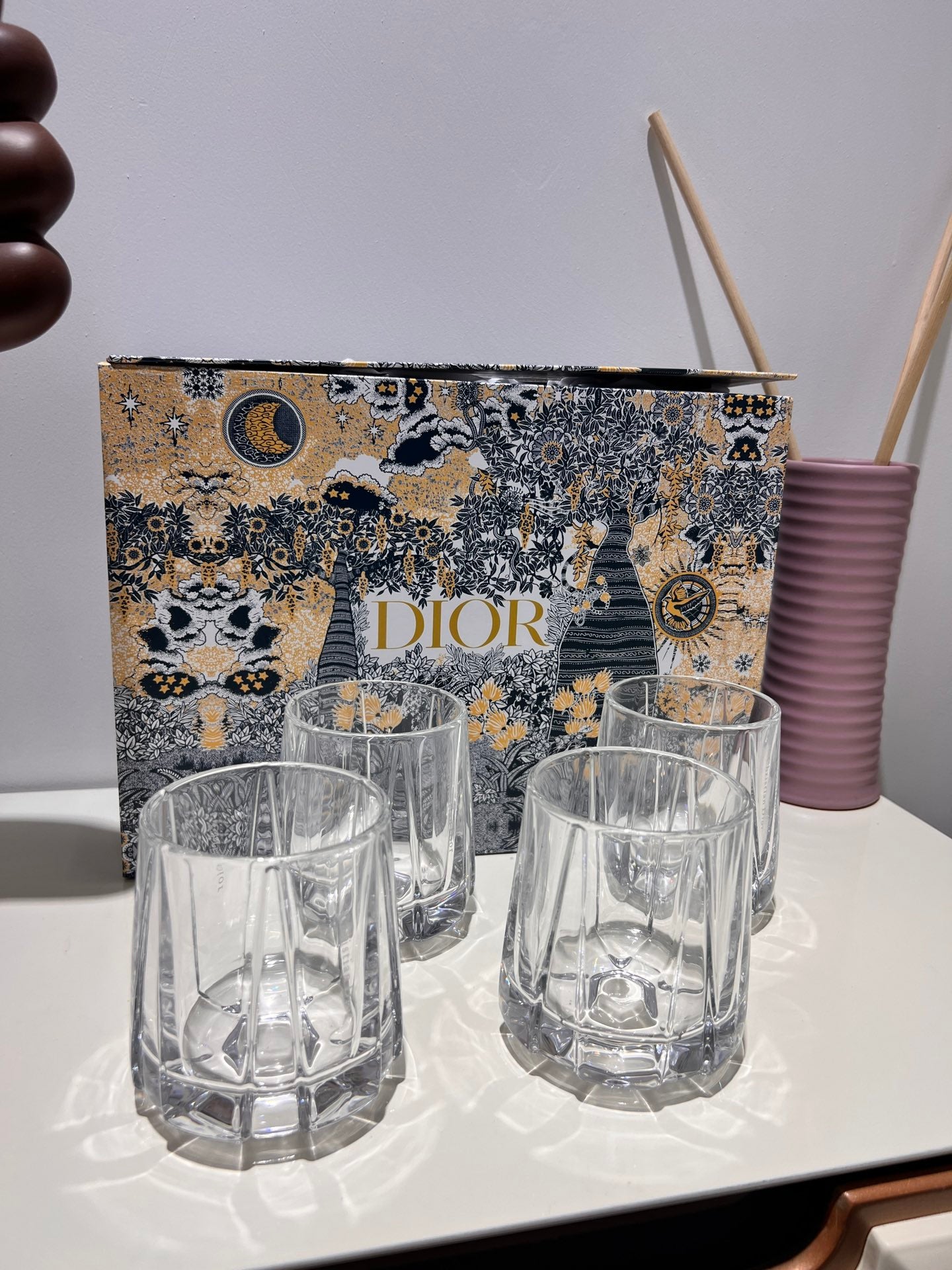 Austrian crystal cup set