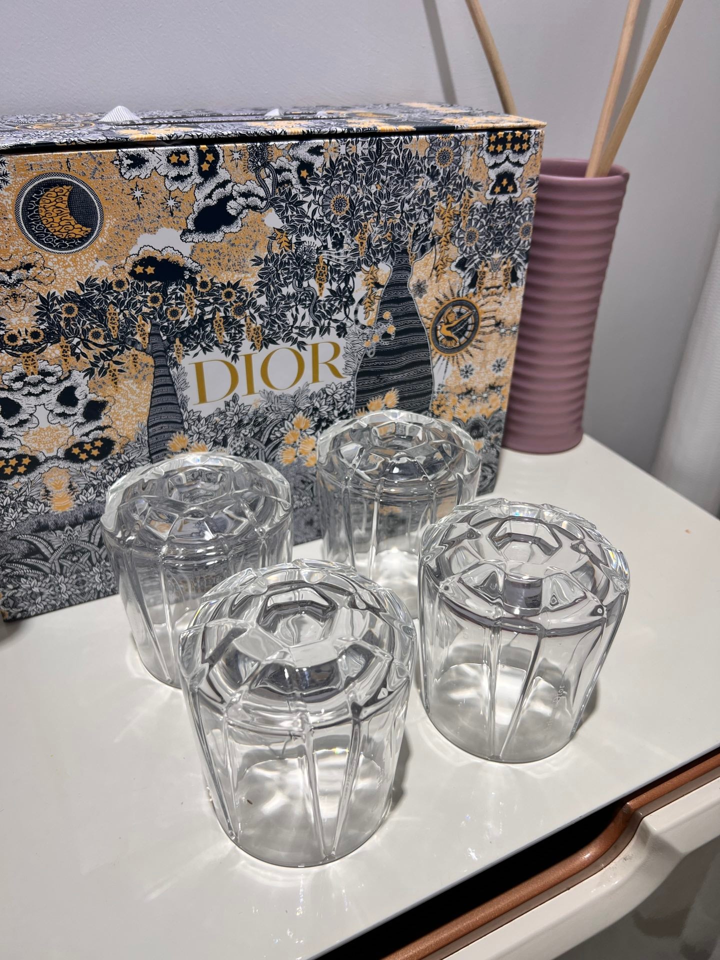 Austrian crystal cup set