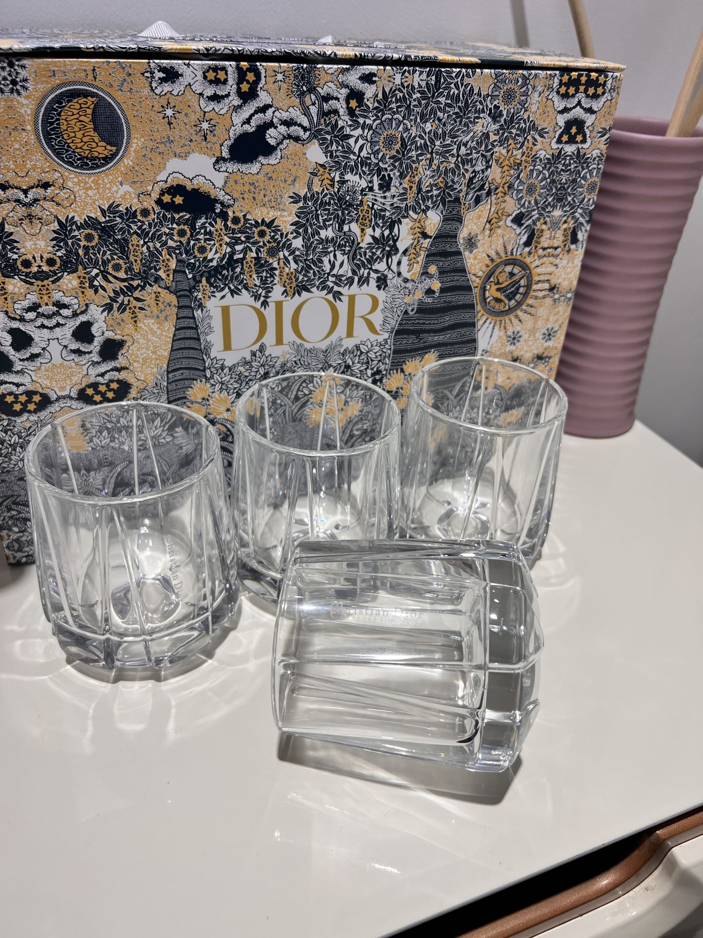 Austrian crystal cup set