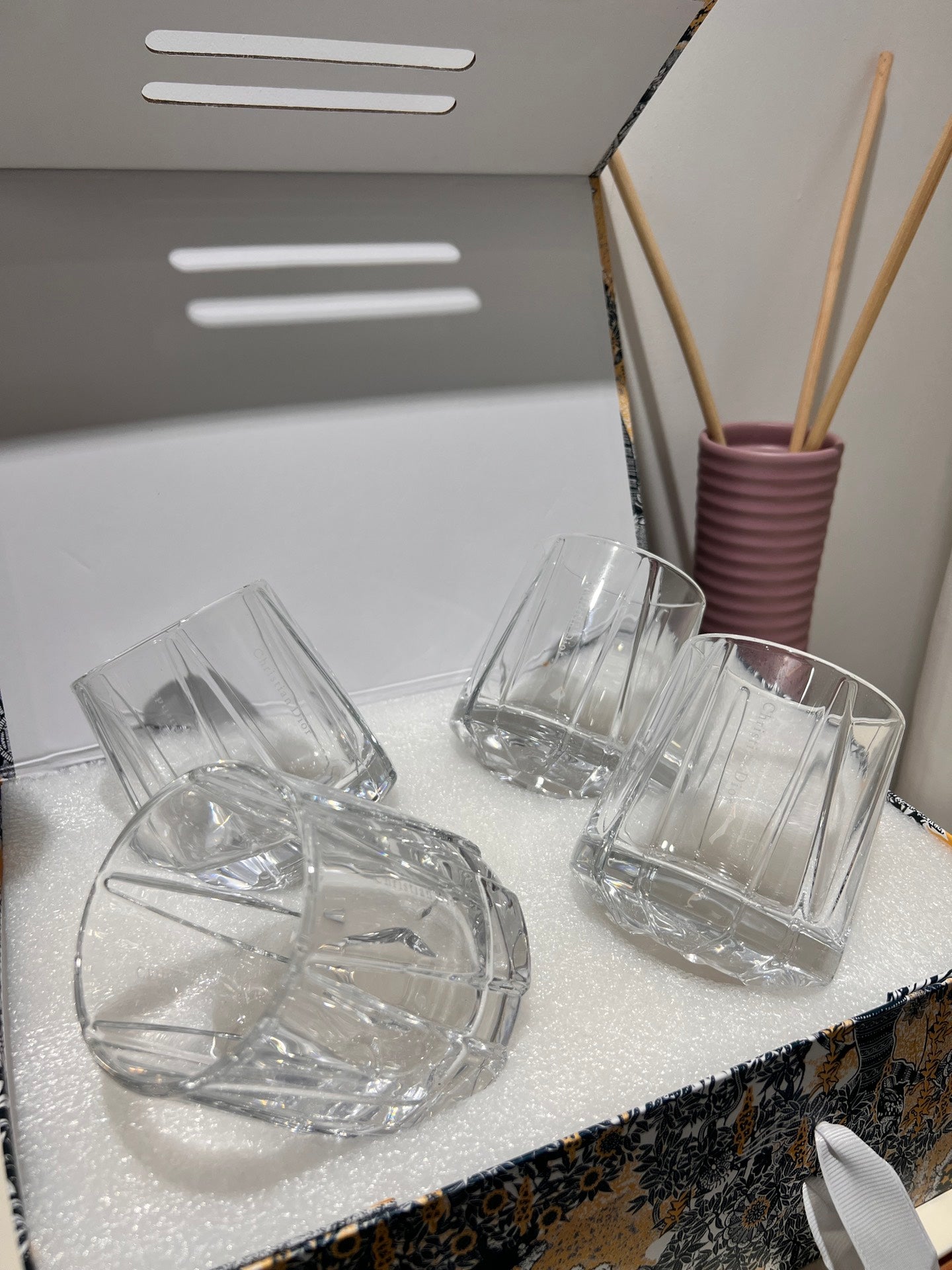 Austrian crystal cup set