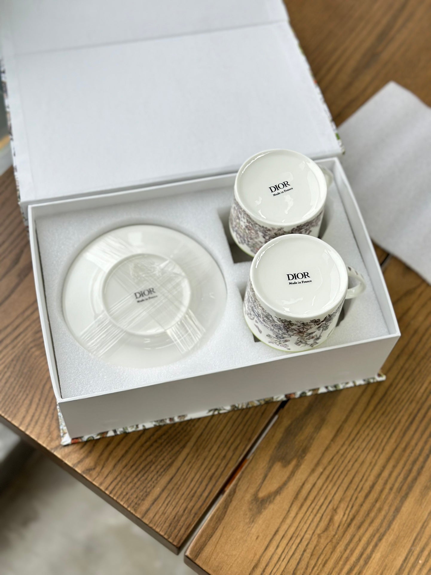 Early spring series butterfly element double cup saucer 🦋