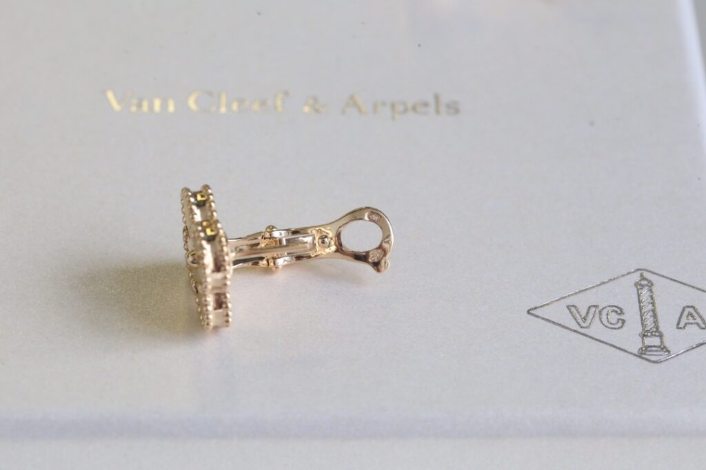 Vintage Alhambra Earrings Guilloché